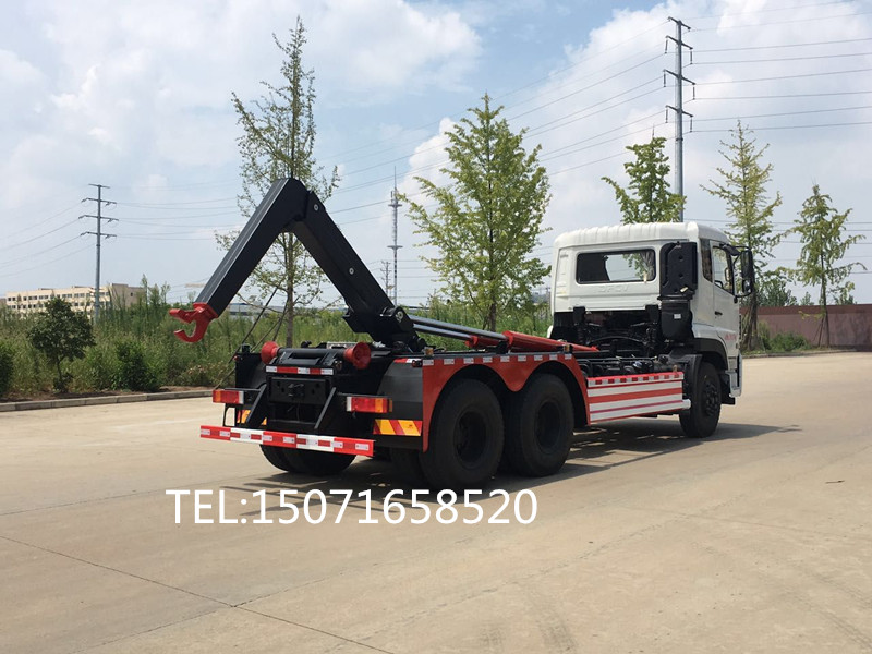 （15-20吨）东风天龙移动式压缩可卸式勾臂垃圾车